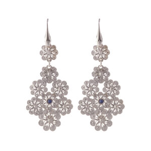 Orecchini con  jennacca in fiore