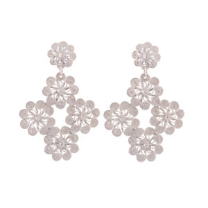 Orecchini con  jennacca in fiore